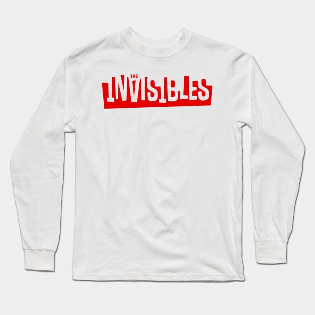 The Invisibles Logo (red) Long Sleeve T-Shirt by th3vasic